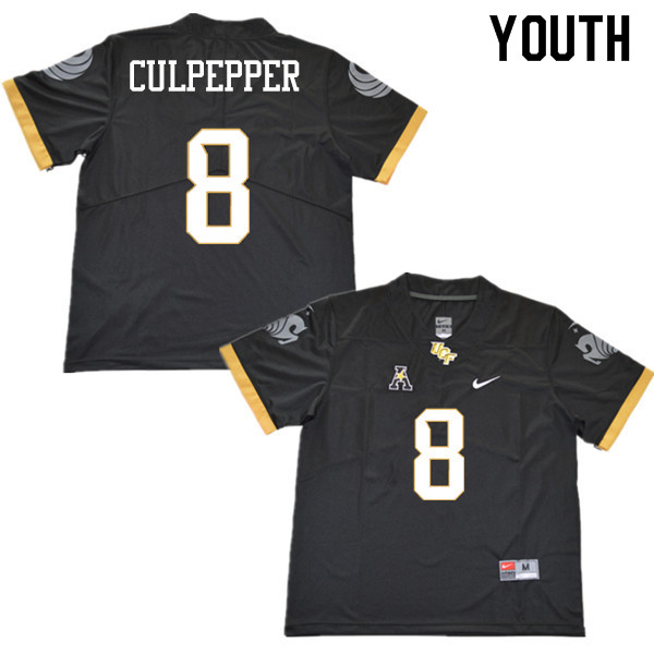 Youth #8 Daunte Culpepper UCF Knights College Football Jerseys Sale-Black